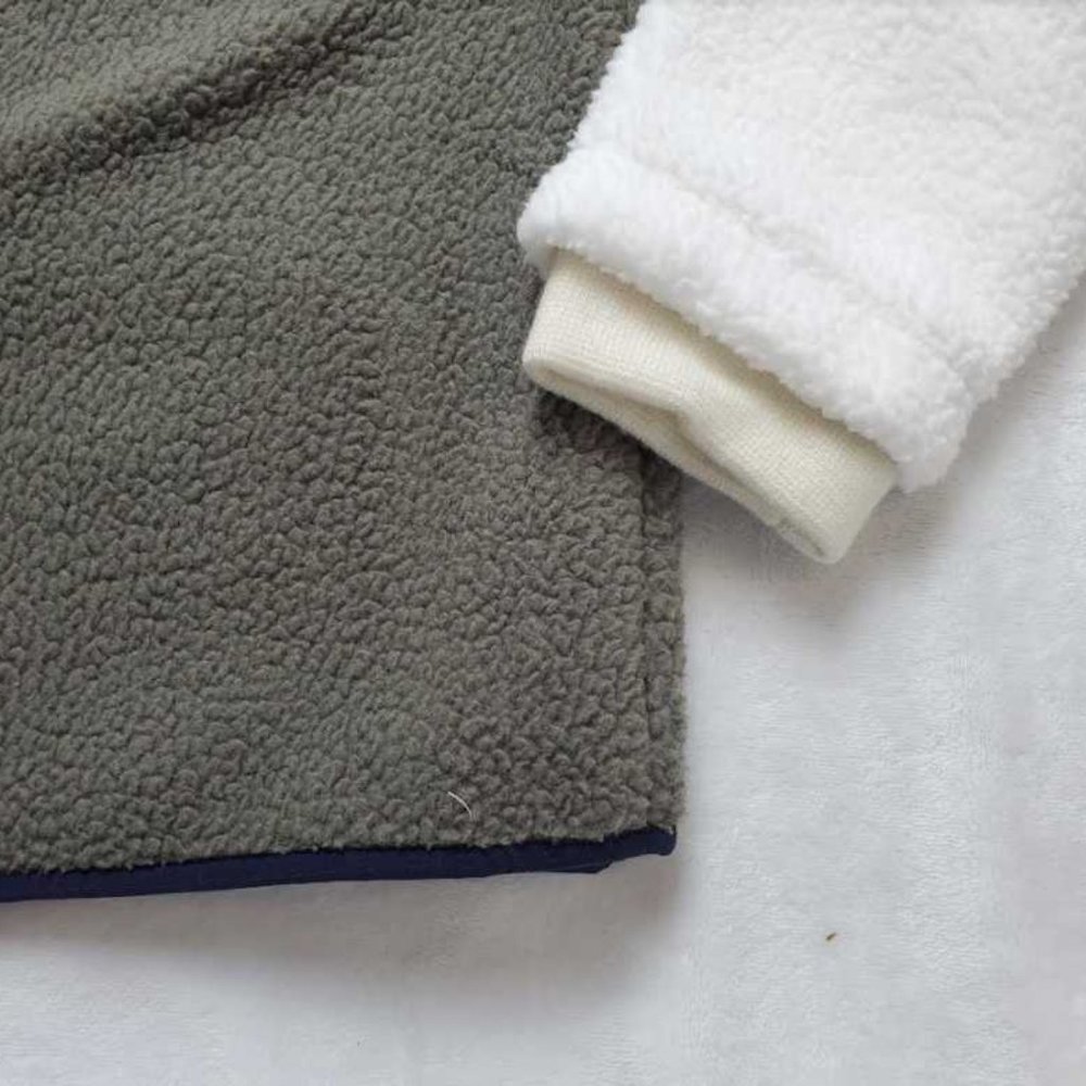 Womens  L  XL Vineyard Vines sherpa color-blocked SuperShep shep shirt sweater - Picture 5 of 10